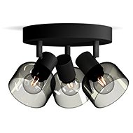 Philips Sleet Spot Light 3× E14 25W without bulb 20cm round IP20, black - Spot Lighting