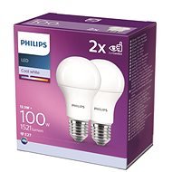 Philips LED 12,5-100W, E27 4000K, 2 db - LED izzó