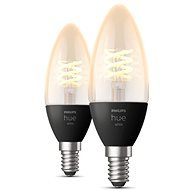 Philips Hue White 4,5 W 550 Filament sviečka E14 2 ks - LED žiarovka