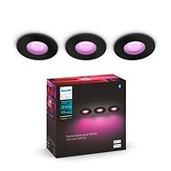 Philips Hue Xamento spotlight black 3pcs - Ceiling Light