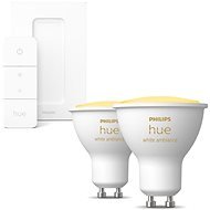 Philips HueWA 4,3 W GU10 2P EUR + Philips Hue Dimmer Switch EU/UK v2 - Okos világítás készlet