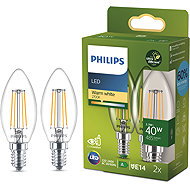 Philips 40W B35 E14 2700K CL UE 2PF/SRT - LED Bulb