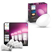 Philips Hue White and colour Ambiance 6W 810 E27 4pcs + Hue GO v2 - Smart Lighting Set