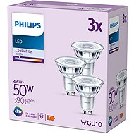 Philips Classic GU10, 50 W, cool white, 3 pcs. - LED Bulb