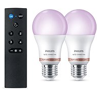 Philips Smart Led WFB 60 W A60 E27 RGB 2PK + Remote - LED-Birne