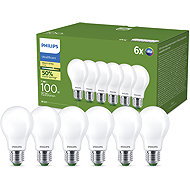 Philips LED CLA A60 100 W E27 WW FR ND UE, 6 ks - LED Bulb