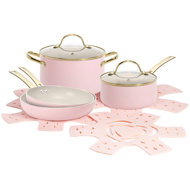 Paris Hilton Set of dishes 10 pcs rose gold - Cookware Set