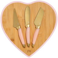 Paris Hilton Cheese knife set + heart-shaped cutting board - Knife Set