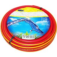 MAGG Garden Hose, Red - Yellow Stripe 1" - 25m - Garden Hose