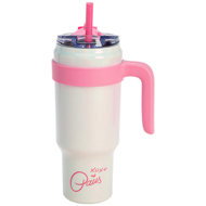 Paris Hilton Thermo mug 1 l tumbler white/pink - Thermal Mug