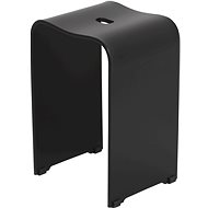 SAT - Shower chair, black plastic - Stool