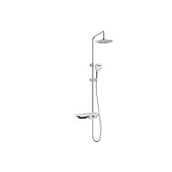SAT - Shower system round with thermostatic mixer and shelf - Shower System