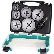 WOLFCRAFT - sada 6 Bi-metalových děrovek elektro 40-86 mm + upínací trn - Děrovka