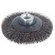 WOLFCRAFT Circular brush, corrugated wire, cone 100mm M14 2705000 - Sanding Brush