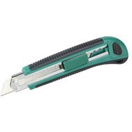 WOLFCRAFT Double blade knife, plastic, 18mm 4138000 - Snap-off knife