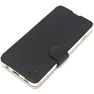 Mobiwear Soft Touch flip for Xiaomi Poco M5 - Black & Beige - Phone Case