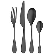 Pinti Inox Drop Carbon, compact box 24 pcs - Cutlery Set