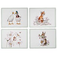 Pimpernel Cork placemats set of 4, large, Animals and flowers - Placemat