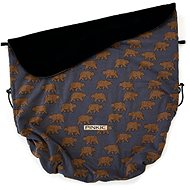 Pinkie blanket with drawstring, bear anthracite - Blanket