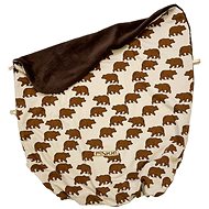 Pinkie blanket with drawstring, bear cream - Blanket