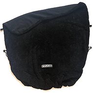 Pinkie blanket with drawstring, soft black - Blanket