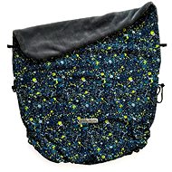 Pinkie blanket with drawstring, spot neon blue - Blanket