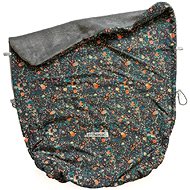 Pinkie blanket with drawstring, spot neon grey - Blanket
