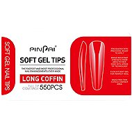 PinPai Gel tips Long coffin, 550 pcs - False Nails