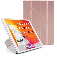 Pipetto Origami for Apple iPad 10.2" (2019) - Pink Gold - Transparent Back - Tablet Case
