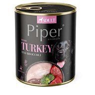 Piper Adult turkey and broccoli 800 g - Canned Dog Food