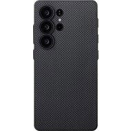Pitaka PIN Button Case Black/Grey Plain Samsung Galaxy S25 Ultra - Phone Cover
