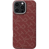 Pitaka Tactile Woven Case PTK Red Gold iPhone 16 Pro - Phone Cover