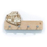 ŠN Designer wooden keyring Tram T3 - Key Holder