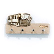 ŠN Designer wooden key ring bus C734 - Key Holder