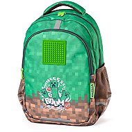 PIXIE CREW Minecraft, two-compartment, 2 zips - School Backpack