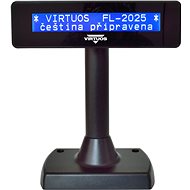 Virtuos LCD FL-2025MB 2x20 Black - Customer Display