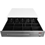 Virtuos C430C-RJ10P10C white with stainless steel panel, with 24V cable - Cash Drawer