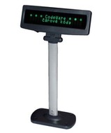 TYSSO zákaznický LCD displej černý (black) VFD-650 (černý podklad), 2 x 20 znaků, RS-232, vč. napáje - -