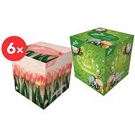 LINTEO BOX Húsvéti (6× 80 db) - Papírzsebkendő