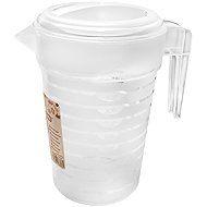 PLASTIC FORTE 1 l UH with lid and scale - Pitcher