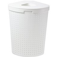 Plast Team Seoul Korb für schmutzige Wäsche 39,6 × 50 × 64 cm eckig 62 l, weiß - Wäschekorb