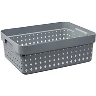 NHG Storage basket 26,8 × 35,7 × 13,1 cm Seoul, grey M - Storage Box