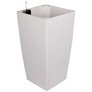 PLASTKON Delto Stone self-watering 25 × 46 cm, white, 1 piece - Flower Pot