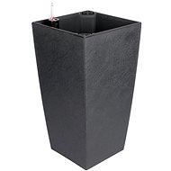 PLASTKON Delto Stone self-watering 30 × 58 cm, anthracite, 1 piece - Flower Pot