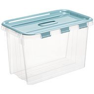 Plast Team Probox Fliplid Aufbewahrungsbox 28 l, 31,8 × 30,3 × 50,5 cm klar - Aufbewahrungsbox