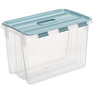 Plast Team Probox Fliplid Aufbewahrungsbox 14 l, 24,3 × 23,9 × 38,4 cm klar - Aufbewahrungsbox
