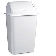 Plastic Forte 50L Swing Bin, White - Rubbish Bin