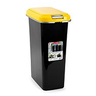 Plastic Forte 25L Recycling Bin – Yellow - Rubbish Bin