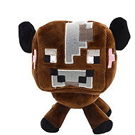 Plush Minecraft Cow Brown 23 cm - Soft Toy