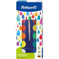 PELIKAN 12 colours, with brush - Watercolours